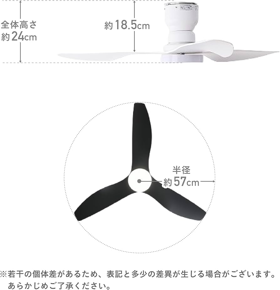 Amazon.co.jp: VENTOTA シーリングファンライト 調光調色 LED